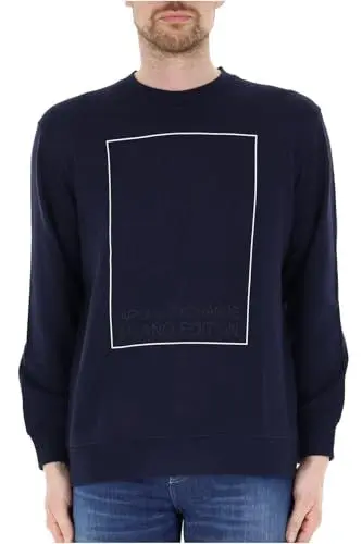 Produktbild: Armani Exchange Men's Milano Edition Pullover Crewneck Sweatshirt, Night Sky, L