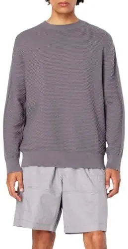 Produktbild: Armani Exchange Men's Round Neck, Cuffed Sleeves Pullover Sweater, Quiet Shade, X-Large