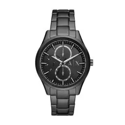 Produktbild: Armani Exchange Uhr für Herren, QuarzMultifunktionswerk, 42MM Schwarzes Edelstahlgehäuse mit Edelstahlarmband, AX1867
