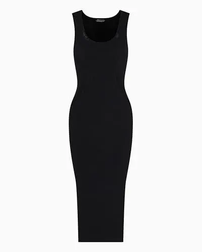 Produktbild: Armani Exchange Women's Arte Sella, Sustainable, Metal Logo Plate Dress, Black, X-Small