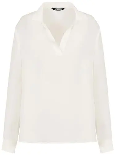 Produktbild: Armani Exchange Women's Long Sleeve Polo V-Neck Viscose Blouse, Journal, X-Large