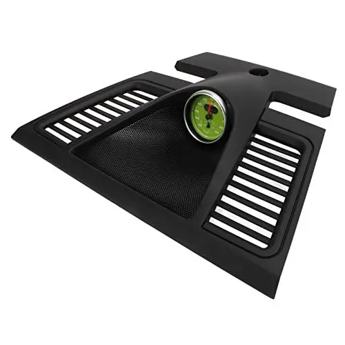 Produktbild: Armaturenbrett-Uhrenblende, 970 552 151 01 6W0 ABS Obere Mittlere Armaturenbrettabdeckung für Auto (BLACK)