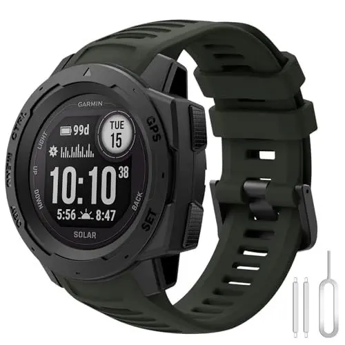 Produktbild: BOJYS Armband Garmin Instinct 2, Silikon Weiches Armbänder 22mm Ersatzarmband Sport Armband für Garmin Instinct, Instinct Tactical, Instinct Tide, Instinct Esports, Instinct Solar