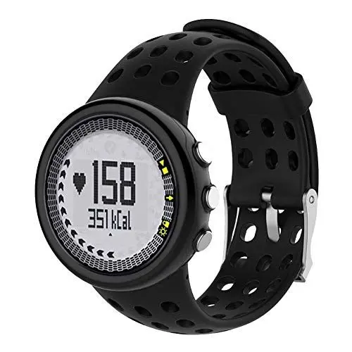 Produktbild: Armband aus Silikonkautschuk für Suunto M1 M2 M4 M5 (Schwarz)