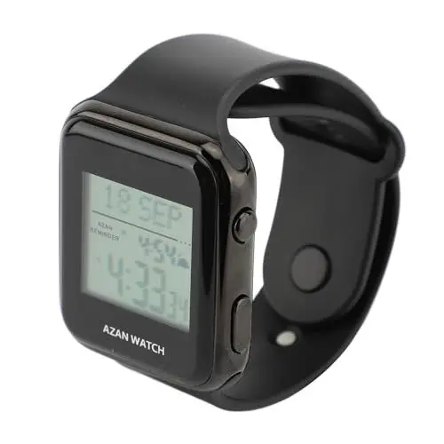 Produktbild: Armbanduhr für Herren, Uhren, Sport, Militär, wasserdichte Uhren, Analoge Digitaluhren, Multifunktionsuhr, Digitaluhr mit Gebetszeit, Alarm, Kalender, Multifunktional (Schwarz)
