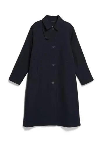 Produktbild: ARMEDANGELS Damen Mantel Relaxed Fit aus recycelter Wolle VAANOISE Wool Relaxed Fit Night Sky
