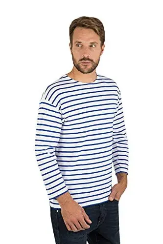 Produktbild: Armor Lux Herren Beg Meil T-Shirt, Mehrfarbig (Blanc/Etoile Dw5), Large (Herstellergröße: 4)
