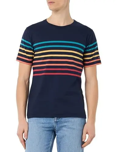 Produktbild: Armor Lux Herren Gestreiftes T-Shirt, Marine Deep/Multicol E24, L