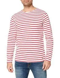 Produktbild: Armor Lux Herren Plozevet Pullover, Mehrfarbig (320 Weiß/Glut 320), XS