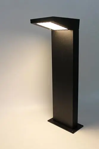 Produktbild: Arnusa Moderne Solar Gartenlampe Aluminium helle Solarlampe Außenleuchte Sockelleuchte warmweiß 4000 mAh 360 lm kabellos