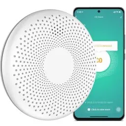 Produktbild: Aroha Smart Connect Rauchmelder & Kohlenmonoxid Melder WLAN - 10 Jahre Batterie - Kombination CO Melder & Feuermelder - Tuya & Smartlife