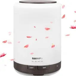 Produktbild: Aroma Diffuser, 300ML Leiser Ultraschall Luftbefeuchter DuftöL Diffuser, Wasserlose Abschaltautomatik, mit 7 Farben LED, BPA-Free Aromatherapie Düfte Humidifier für Raum,Büro,Yoga,Spa,usw