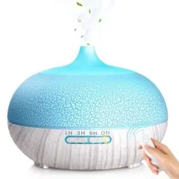 Produktbild: Aroma Diffuser für Duftöle,GeeRic 550ml Ultraschall Luftbefeuchter Diffusor für ätherische Öle,Raumbefeuchter Aromatherapie Öle Duftlampe mit 7 Farben LED Leichte für Schlafzimmer Büro Yoga Spa
