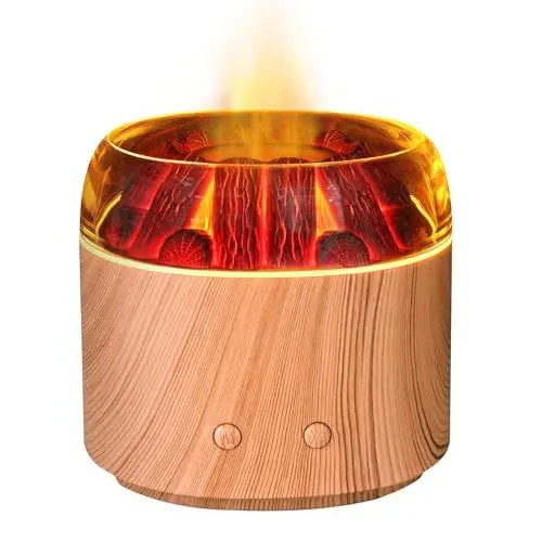 Produktbild: Aroma Diffuser für Duftöle, 160ml Kleiner Ultraschall Aromatherapie Diffusor für ätherische Öle, mit automatischer Abschaltfunktion für Zuhause Büro Oder Yoga, Helles Holz