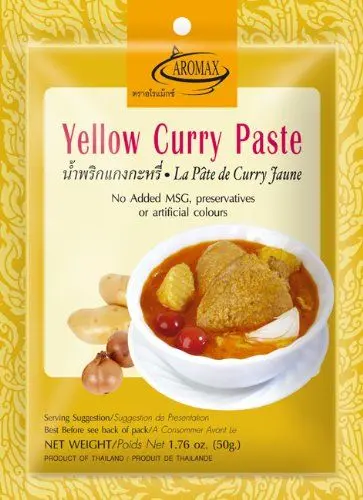 Produktbild: Aromax Currypaste, gelb, 12er Pack (12 x 50 g Packung)