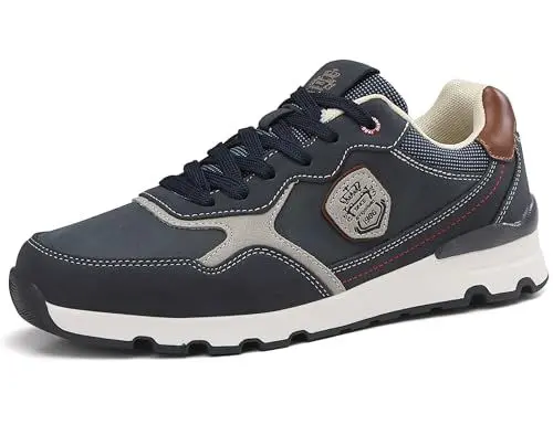 Produktbild: ARRIGO BELLO Sneaker Herrens Freizeitschuhe Schuhe Leder Größe 41-46(CP7302 Blau, Größe_43)