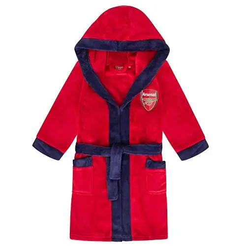 Produktbild: Arsenal FC - Jungen Fleece-Bademantel mit Kapuze - Offizielles Merchandise - Geschenk für Fußballfans - Rot - 7-8 Jahre