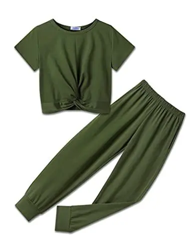 Produktbild: Arshiner Mädchen Bekleidungsets Batik T-shirt mit Hosen Set Kurzarm Trainingsanzüge Freizeit Kleidung Sets für Mädchen 12-13 Jahre