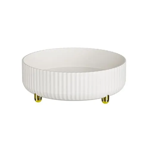 Produktbild: ARSTPEOE Make up Organizer,360° drehbares Schminktisch Organizer,Kosmetik Organizer für Kommode, Schlafzimmer, Badezimmer(Weiß)