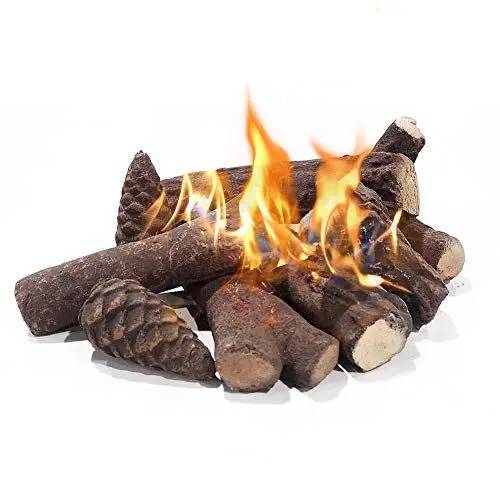 Produktbild: ATR Art to REAL Deko Holz für Ethanol Kamin,9 Pcs Keramik Holz Ethanol Kamin,Keramik holzscheite,Keramikholz-Set Deko-Holz für Bio-Ethanol und Gas-kamine
