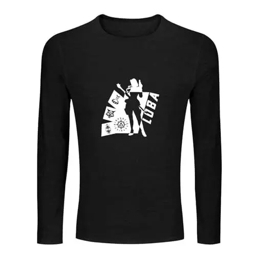 Produktbild: Art Apex Legend Loba Men's 100% Cotton Tee Crewneck Unisex Long Sleeve T-Shirt Black XL