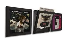 Produktbild: PLAY AND DISPLAY Art Vinyl, Schallplattenrahmen, Wechselrahmen, Album Cover, UV-Schutz, 3er-Set, schwarz