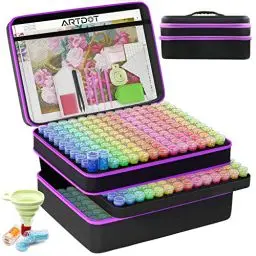 Produktbild: ARTDOT 5D Diamond Painting zubehör Boxen, 420 Stück Diamond Painting Aufbewahrungsbox für Diamond Painting Bilder Steine Samen Schmuck Strass Perlen DIY Handwerk Als Geschenk