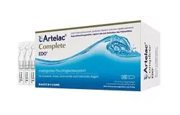 Produktbild: Artelac Complete EDO Augentropfen - Hyaluron Augentropfen gegen trockene Augen - bei trockenen und auch tränenden Augen - mit Hyaluronsäure - bei Kontaktlinsen - Einzeldosen (60 x 0,5 ml)