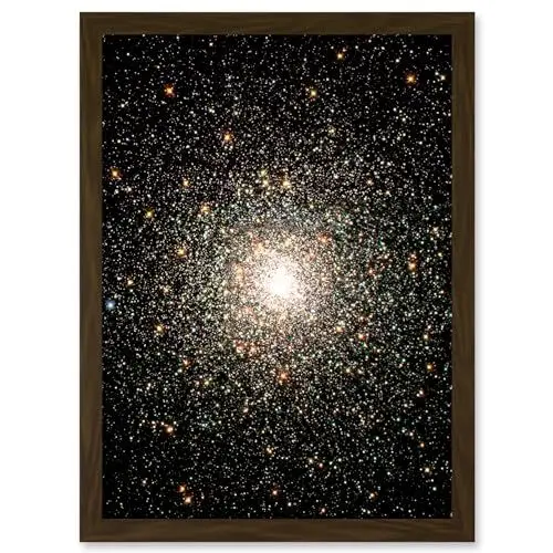 Produktbild: Artery8 Hubble Space Telescope Image Globular Cluster M80 Ancient Star Swarm In The Milky Way Galaxy Blue Stragglers Observed Using WFPC2 Artwork Framed A3 Wall Art Print