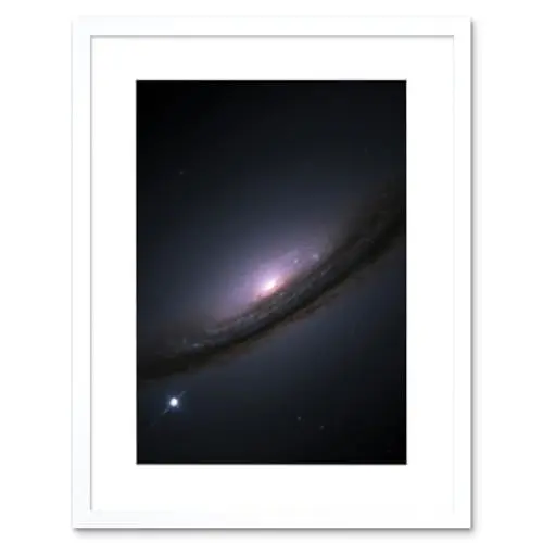 Produktbild: Artery8 Hubble Space Telescope Image Supernova 1994D In Lenticular Galaxy NGC 4526 Star Explosions And Supermassive Black Hole In Disc Center Artwork Framed Wall Art Print 9X7 Inch