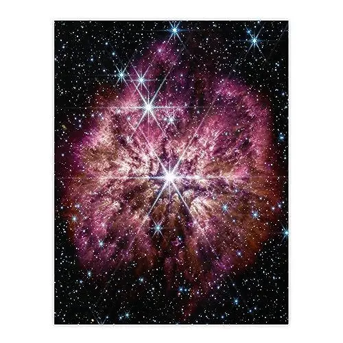 Produktbild: Artery8 NASA James Webb Space Telescope Rarely Seen Prelude to Supernova Wolf-Rayet Star Bedroom Decor Large Wall Art Poster Print Thick Paper 18X24 Inch