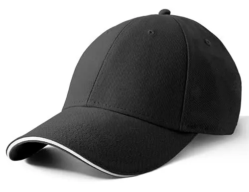 Produktbild: Artexia Baseball Cap Herren - Baumwolle Kappe Herren und Cap Damen - Basecap Herren Schwarz Sandwich