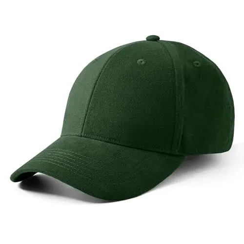 Produktbild: Artexia, Kappe mit Visier, 100 % Baumwolle, Baseballkappe, Unisex, regulierbar, dunkelgrün, One size