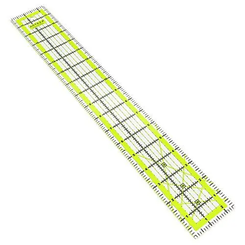 Produktbild: Arteza Patchwork-Lineal, transparentes Acryl Quilt-Lineal,2.5 x 18 Zoll, Lineal für Quiltstoff mit zweifarbigen Rasterlinien