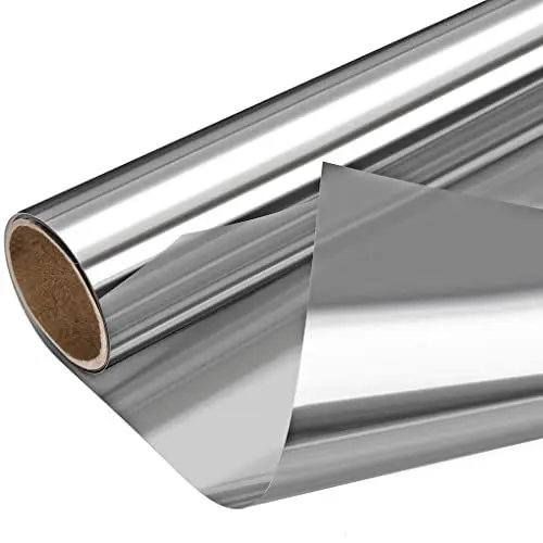 Produktbild: Arthome Fensterfolie 44,5x200cm Sonnenschutz Spiegelfolie Fenster Sichtschutz Tönungsfolie für Anti-UV Fenster Hitzeschutz Spiegelfolie Selbstklebend Glasfolie für Zuhause und Büro, Silber