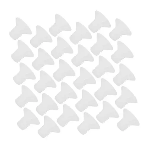 Produktbild: ARTIBETTER Selbstschneidende Kunststoffschrauben 100 Stück Nylon-flachschrauben Und Muttern Für Die Dachrinnenmontage