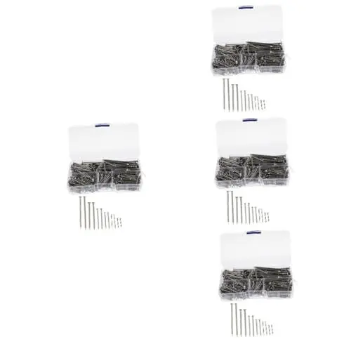 Produktbild: ARTIBETTER 1840 Stk fremde Nägel Rundkopfnägel weiße Nägel Bausätze Stahlverkleidungsnägel Nagelsortiment diy nails nagelpilzmittel Nägel für Holz Nägel aus Edelstahl Rostfreier Stahl Silver