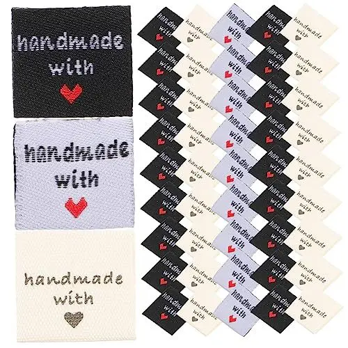 Produktbild: ARTIBETTER 1 Satz Diy Stoffetiketten Faltbare Kleidungsetiketten Für Handarbeit Für Nähprojekte Dekoration Und Kreative Anwendungen 150 Stück