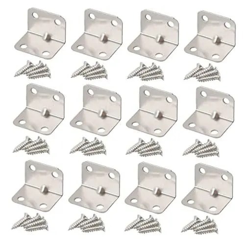 Produktbild: ARTIBETTER 1 Satz L-förmige Regalhalterung Winkel Regalträger Aufhänger Metrisches Maßband Schnalle Regalstütze Für Ecken Halterungen Für Regale Gelenkverschluss Rostfreier Stahl Silver 30st
