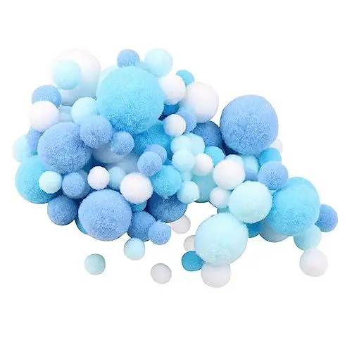 Produktbild: ARTIBETTER 2 Beutel Große Pompons für Selbstgemacht Basteln Mehrzweck Pompom Bälle Flauschige Dekorationsmaterialien für Kleidung und Hüte Handwerk Bastelbedarf