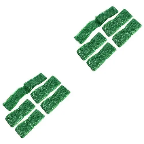 Produktbild: ARTIBETTER 2 Sätze Krawatte Baumgürtel Gartengürtel Pflanzenbinder Zur Unterstützung Absteckband Für Pflanzen Grüne Reißverschlüsse Absteck- Und Abspannmaterial Green Sport 15 Stück * 2