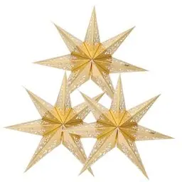 Produktbild: ARTIBETTER 3 Stück Stern Dekorativer Lampenschirm Papier Stern Lampenschirm Stern Lampenschirm Schreibtisch Stern Lichtabdeckungen Papier Stern Lichtschirm Schreibtisch Stern Lampenschirm