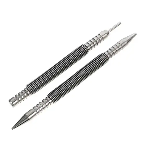 Produktbild: ARTIBETTER 4 Stück Feder Nagel Nagelsetzer Scharnierstift-entfernungswerkzeug Werkzeuge Schnappwerkzeug Schlag Für Nagel Nagelstanze Stiftschlag Stahlstempel Federn Silver Kohlenstoffstahl