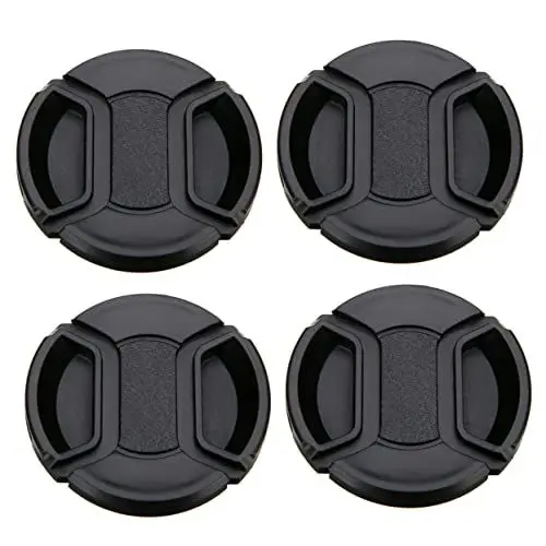 Produktbild: NUSITOU Schützen Sie Ihre Kamera. 4er-pack 55-mm-kameraobjektivabdeckungen. Design für Kameras. Leichtgewicht