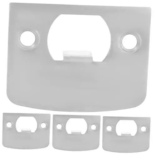 Produktbild: ARTIBETTER 4 Stück Nockenblock Türverstärkung Türschlösser für Haustür schwarze Türscharniere Riegelabdeckung Türanschlag riegelschloss door lock Türloch-Abdeckplatte Einbausatz für Riegel