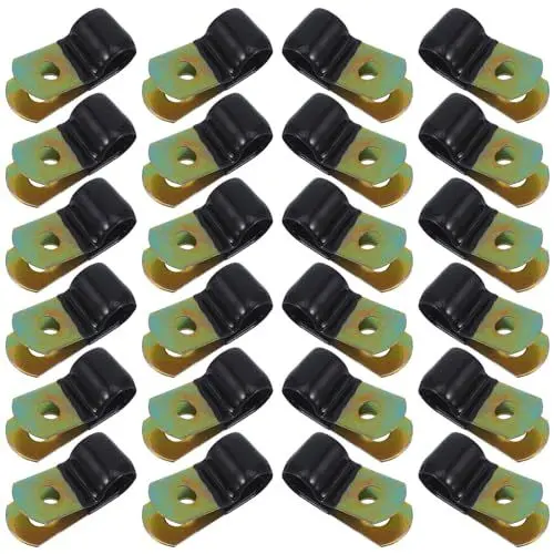 Produktbild: Kabelclips Für Kabelmanagement – ​​50 Stück Edelstahl-drahtklemmen Geräuschdämpfend Vielseitig Für Verschiedene Anwendungen