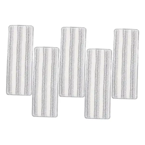 Produktbild: ARTIBETTER 5st Wischtuch Waschbares Wischpad Bodenwischpads Waschen Waschbarer Mopp-nachfüller Waschbare Bodenpolster Mopp-ersatzpads Nachfüllpads Für Die Bodenreinigung Weiß Ballaststoff