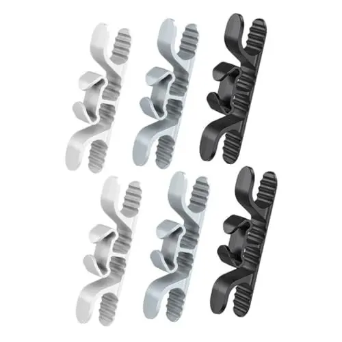 Produktbild: ARTIBETTER 6er-pack Kabel-organizer Für Küchengeräte Klebriger Kabelhalter Wandhalterung Weiß Grau Schwarz