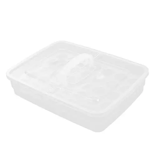 Produktbild: ARTIBETTER Behälter Für Den Kühlschrank Deckel Für Frischhalteboxen Mit 34 Fächern Design Mit Kollisionsrillen Tragbarer Für Die Küche