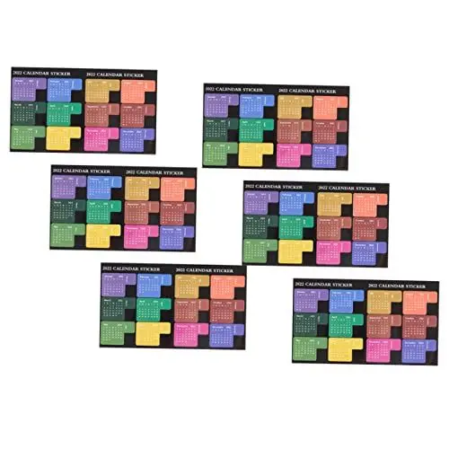 Produktbild: ARTIBETTER Notizblock Monats Index Aufkleber Praktische Markierungssticker Verschiedene Farben für Studierende Bürobedarf und Planung Selbstklebend für Effiziente Organisation und